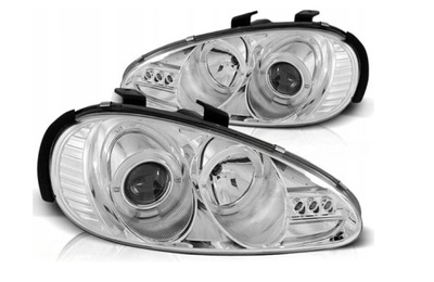 FAROS REJILLAS MAZDA MX3 1991-1998 ANILLOS CROMO  