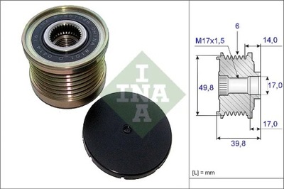 INA 535014610 ЗЧЕПЛЕННЯ ALT.