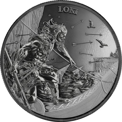 Germania Mint 2025 - Ragnarök: Loki 1oz Ag999 Black Silver