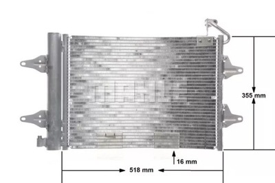 CONDENSADOR RADUADOR DE ACONDICIONADOR VW SEAT SKODA  