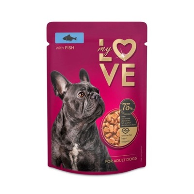 MYLOVE MOKRA KARMA DLA PSA RYBA 100G SASZETKA