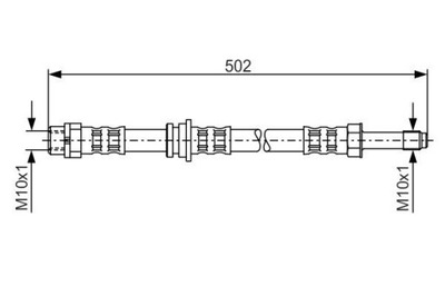 BOSCH CABLE DE FRENADO ELÁSTICO 1987476971  