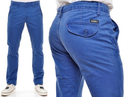 LEE spodnie slim regular blue CHINO _ W28 L32