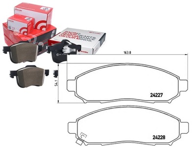 КОЛОДКИ ГАЛЬМІВНІ NISSAN NAVARA 05- BREMBO