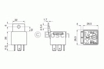 RELĖ BOSCH 0 332 209 152 SEAT AROSA 