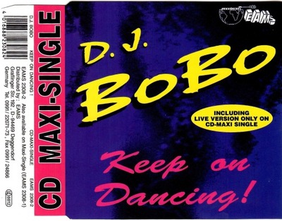DJ BOBO - Keep On Dancing! [CD Singiel] [EU]