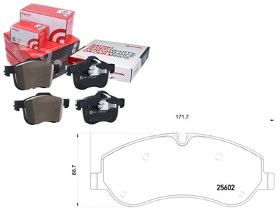 Brembo гальмівні колодки гальмівні ford transit custom 12- pr фото №1