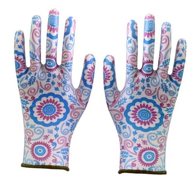 GUANTES OGRODOWE W FLORES Z NITRYLEM TAMAÑO 9  