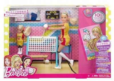 Barbie i Chelsea jako siatkarki zestawMATTEL FRL33