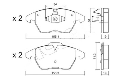 METELLI ZAPATAS DE FRENADO PEUGEOT 307 03- 2,0HDI  