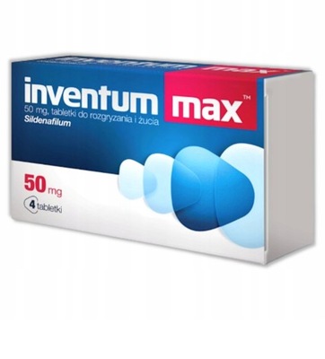 Inventum Max 50 mg 4 szt erekcja potencja sildenafil seks