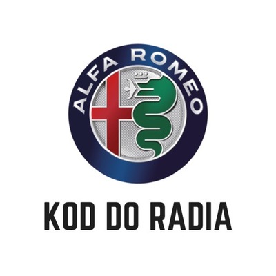 CÓDIGO PARA RADIO ROZKODOWANIE ALFA ROMEO 147 159 166  