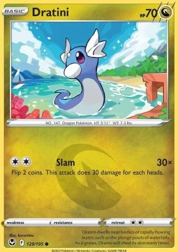 Silver Tempest 129/196 common Dratini