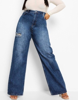 D32591 BOOHOO SPODNIE RIPPED JEANS Y06__54