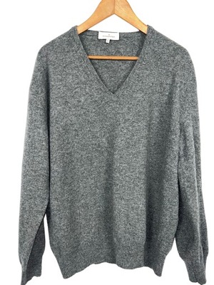 Ermenegildo Zegna MĘSKI SWETER V NECK WEŁNA-L