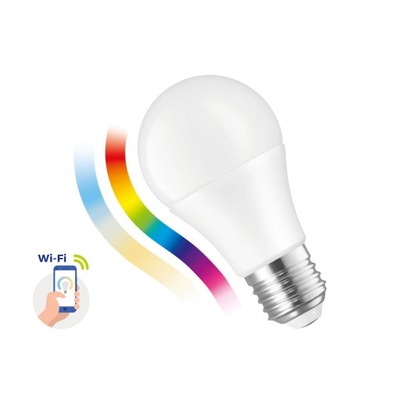 Inteligentna żarówka LED SMART 9W E27 Wi-Fi RGBW