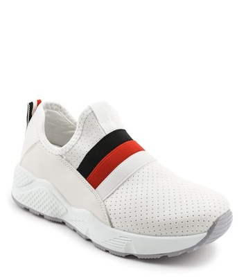 Białe sneakersy sport trampki buty NB256P-1 39