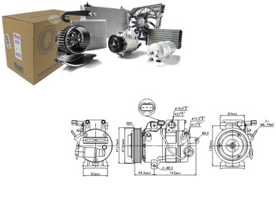 КОМПРЕССОР КОНДИЦИОНЕРА NISSENS 977012Y000 977012Y0