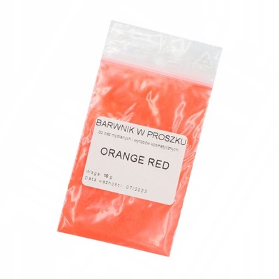 Barwnik Fluorescencyjny Orange Red Do Mydła 10g