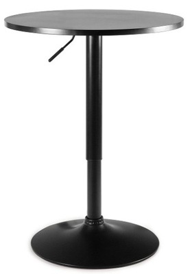 Stolik Round czarny Unique stół ⌀60 cm regulowana wysokość