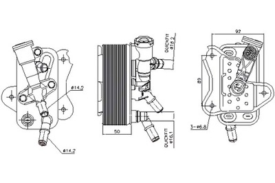 NISSENS РАДИАТОР МАСЛА BMW 3 E90 3 E91 3 E92 3 E93 5 F10 5 F11 5