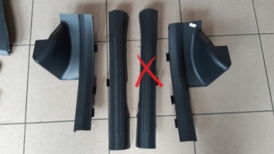 Kia niro ii 2022-24 молдинг заглушка захист накладка поріг na поріг поріг фото №1