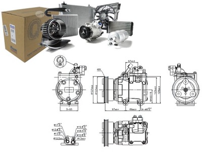 Компрессор кондиционера hyundai accent ii 1.3/1.5 фото №1