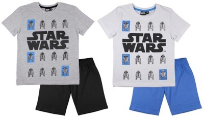Piżama chłopięca Star Wars - 110; biało niebieski