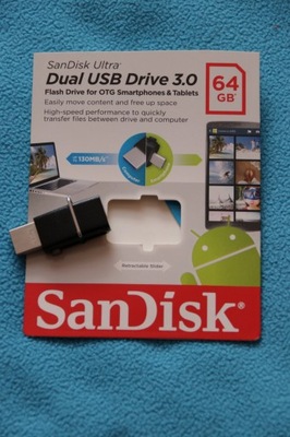 Pendrive SANDISK ULTRA DUAL 64GB USB 3.0