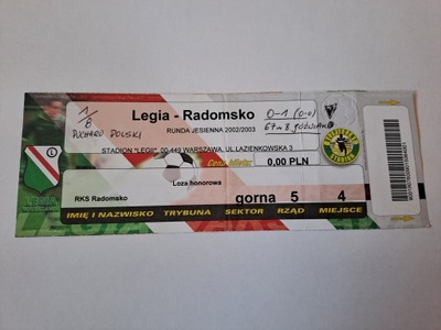 LEGIA WARSZAWA - RKS RADOMSKO PP