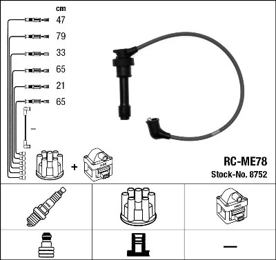 CABLES ZAP. 8752 NGK  