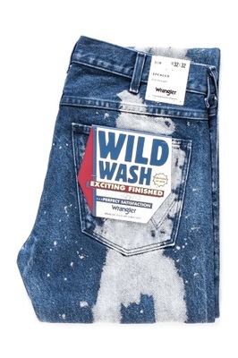 Męskie spodnie jeansowe dopasowane Wrangler SPENCER W30 L32