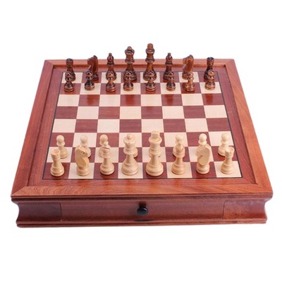 16,5x16,5 "drewniane szachy palisander