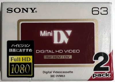 Kaseta Sony mini DV DVM63HD MiniDV DVM 63 HD HDV