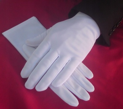 Rękawiczki galowe białe damskie-WSZYSTKIE ROZMIARY