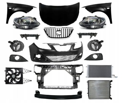 Seat ibiza iv 4 2008-2012 kompletny перед капот фото №1