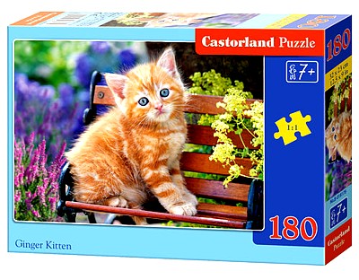 PUZZLE GINGER KITTEN 180