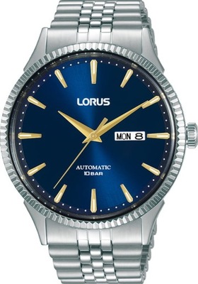 Lorus zegarek męski automat na srebrnej bransolecie klasyczny RL469AX9G