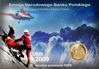 Blister 2 zł(2009) - 100.rocznica powstania TOPR