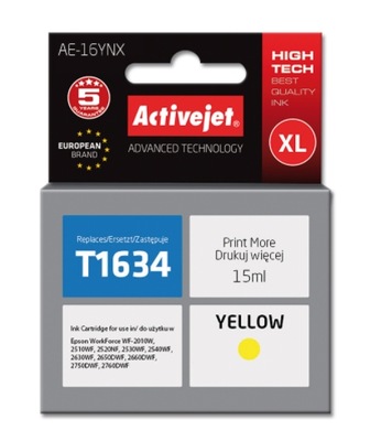 ActiveJet, Tusz do Epson AE-16YNX (T1634) yellow