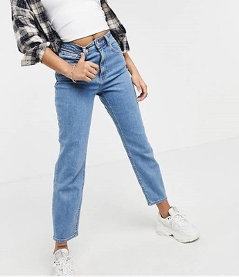 PETITE SPODNIE JEANSOWE MOM JEANS 7/8^ 28/26 1VAA