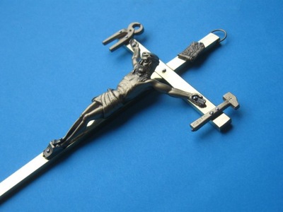 Krzyż saletyński - końca czasów metalowy mosiądz