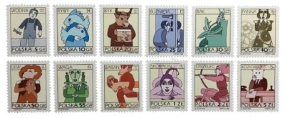 ZNAKI ZODIAKU - KOMPLETNA SERIA 1996r. ** K4835