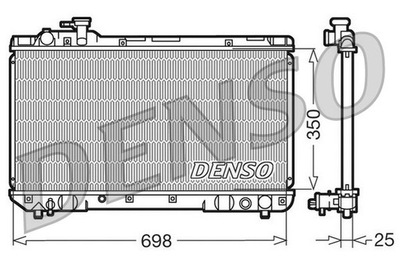 RADUADOR DE AGUA DENSO DRM50020  