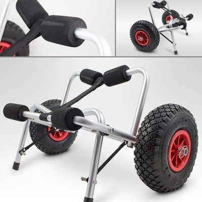 Transportowy wózek aluminiowy do kajaka/łodki lekk