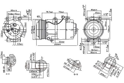 NISSENS COMPRESOR DE ACONDICIONADOR VOLVO C30 C70 II S40 II V50 FORD C-MAX  