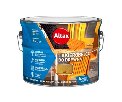 ALTAX Lakierobejca do drewna 2.5L Kasztan