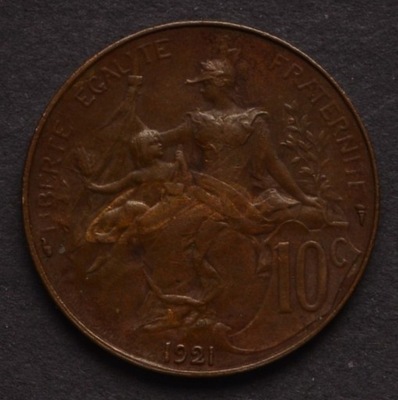 Francja - 10 centimes 1921