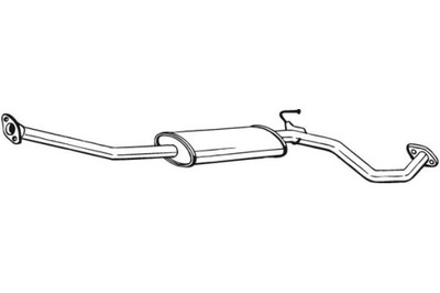 BOSAL ГЛУШНИК СИСТЕМИ ВИПУСКНОЇ ЗАД NISSAN MICRA III 1.0 1.2 1.4