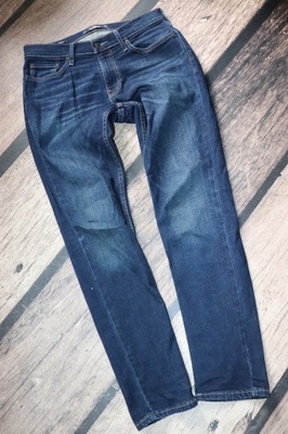 HOLLISTER*granatowe jeansy S L32 W31